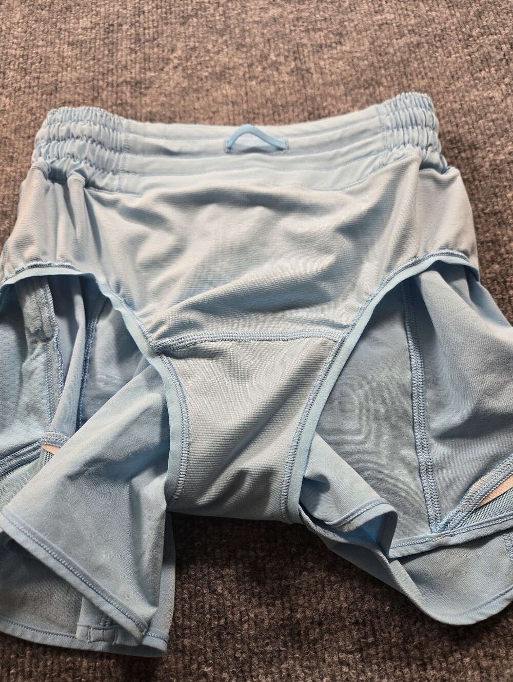 Lululemon Light Blue High-Rise Athletic Shorts Size 0 - Picture 8 of 12